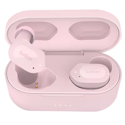 Zdjęcie produktu dla Belkin SOUNDFORM Play, True Wireless Stereo (TWS), Zestaw słuchawkowy, Różowy