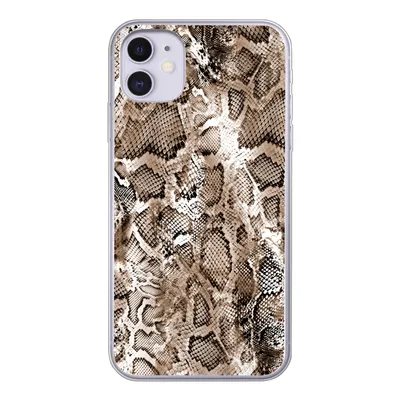 Produktbild von MuchoWow® Handyhülle Schutzhülle Hülle für iPhone 11 Tiermuster - Schlange - Haut Silikon Softcase Handy Hülle - Handytasche