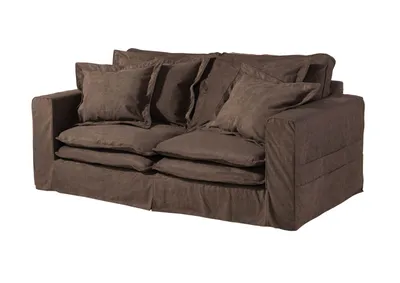 Produktbild von MASSIVMOEBEL24.DE Hussensofa 2-Sitzer196x108x76 taupe KINGSTON