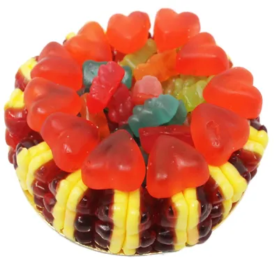 Produktbild von Fruchtgummi Torte Rote Grütze Bärchen Mini süße Geschenkidee 300g