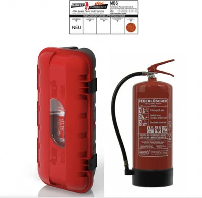 Produktbild von Feuerlöscher Box inkl. 6kg Feuerlöscher ABC Pulver