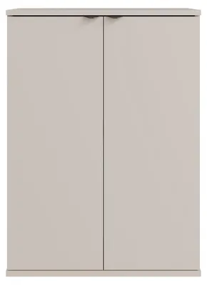 Produktbild von Masseno Kommode METRIX 60 cm Sideboard mit 2 Türen für Wohnzimmer Schlafzimmer Modern 60x35x82,5 cm Kaschmir