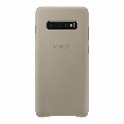 Image de Samsung Leather Cover EF-VG973 pour Galaxy S10 gris Housse de protection