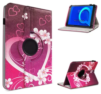 Produktbild von Tablet Hülle für Telekom T Tablet Tasche Schutzhülle Case 360 Grad Drehbar CoverFarbe 360 Uni:Motiv 2