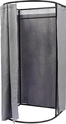 Zdjęcie produktu dla Kabina przebieralnia - metalowa rama - osłona - 100×95×200 cm - szara