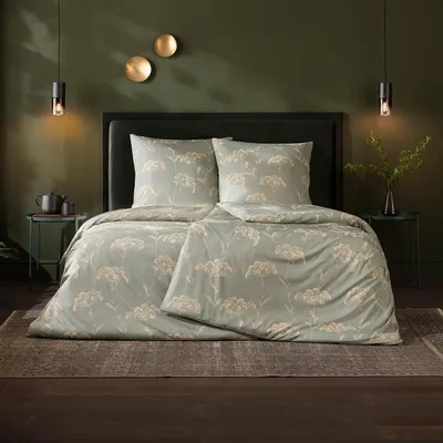 Produktbild von Estella Mako Interlock Jersey Bettwäsche Sina khaki 155x220 cm + 80x80 cm