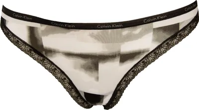 Immagine prodotto di Slip donna CALVIN KLEIN mutanda elastico a vista logato tessuto microfibra underwear articolo D3447O, L, Poliammide 82%,Spandex 18%