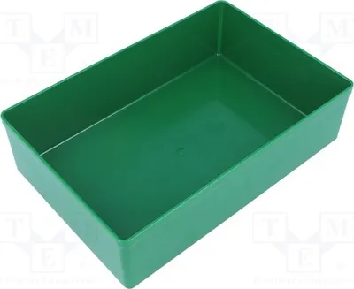 Immagine prodotto di 5 contenitori: per cassette da 108x162x45 mm, in polistirolo, di colore verde