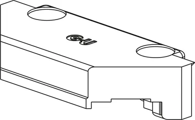 Produktbild von GU-966 PSK Rastplatte für PVC, PROFINE 76 MD, Zink silber