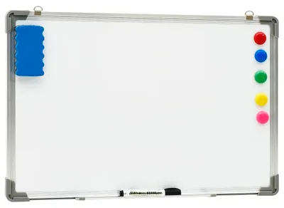 Image de Tableau blanc magnétique - Tableau en acier effaçable à sec - 60 x 40 cm - Tableau d'écriture magnétique - Vert armée