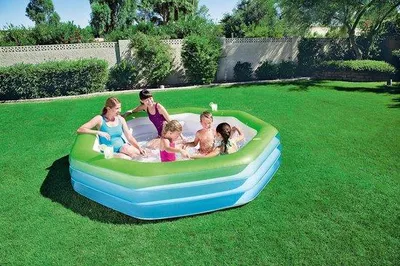 Produktbild von Famanu Kinderpool Rechteckig mit stabiler Konstruktion - 305 x 183 x 56 cm