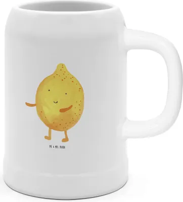 Produktbild von Mr. & Mrs. Panda Krug Beste Freunde Zitrone - Weiß - Geschenk, Humpen, Tonkrug, Fehlende Keywords, Gute Laune, Keramikkrug, Bierhumpen, Seidel