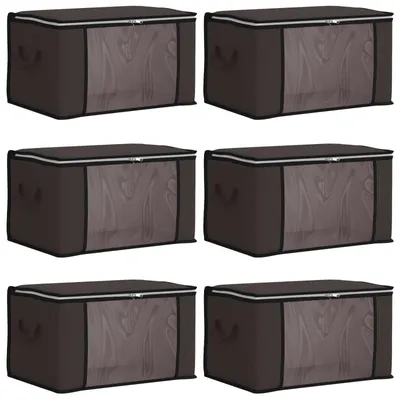 Productafbeelding van Opvouwbare Opbergdozen met Transparant Venster - 6 Stuks
