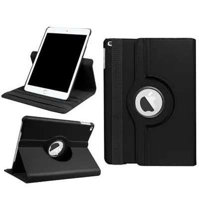 Produktbild von 360° Schutzhülle für Apple iPad Air 1/2 2012 2014 + iPad 5.+ 6. Generation 9.7" Zoll 2017 2018 Etui Hülle drehbar Standfunktion Cover SCHWARZ