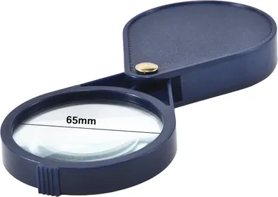 Immagine prodotto di INF Lente d'ingrandimento tascabile - Ingrandimento 10x Blu