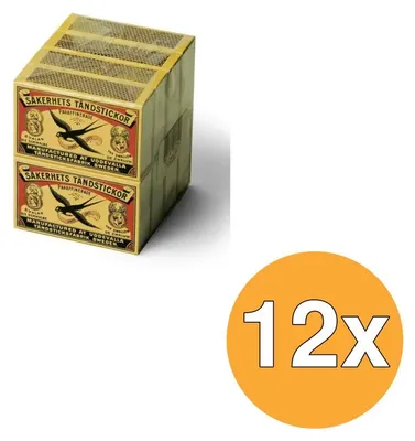 Productafbeelding van 12x Zwaluw Lucifers Klein Doosje (8 stuks)