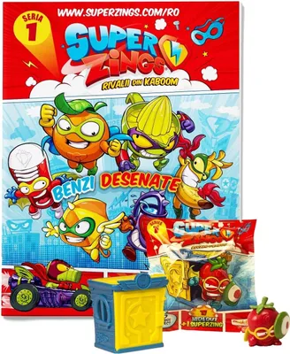 Productafbeelding van Magic Box SuperZings Serie 1 – Startpakket: Figuurset met stripboek en metalen schuilplaats