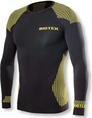 Immagine prodotto di Maglia da ciclismo a maniche lunghe Biotex - SEAMLESS - Giallo/Nero XS-S