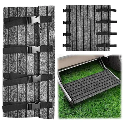 Produktbild von Wohnmobil Stufenmatten,Verstellbare Treppen-Schutzmatten für Wohnwagen & Camper,Rutschfester Teppich für Einstiegsstufen, Waschbar & Wetterfest