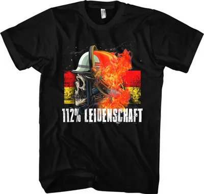 Produktbild von Feuerwehr T-Shirt | Held Freiwillige FFW Firefighter | M11 – 3XL / Schwarz