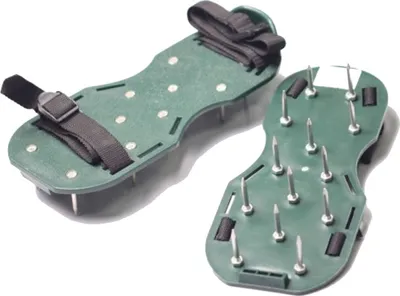 Produktbild von 1 Paar GP Rasenbelüfter Sandalen Rasenlüfter Nagel Schuhe Garten Rasen Belüfter