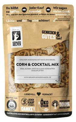 Produktbild von Corn & Cocktail Cracker-Snack-Mix mit Mais & Brezel, 120g