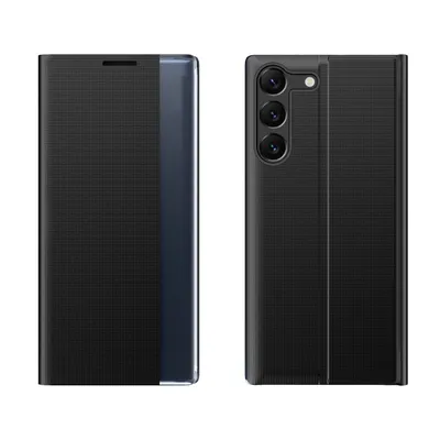 Produktbild von Neue Sleep View Hülle für Samsung S24+ mit Flip Cover - Schwarz
