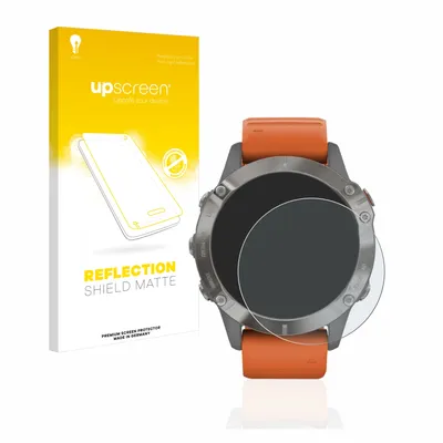 Produktbild von upscreen Schutzfolie für Garmin Fenix 6 / 6 Pro / 6 Pro Solar Displayschutz Displayschutzfolie Folie Matt Entspiegelungsfolie