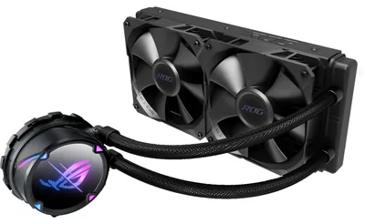 Obrázek produktu pro ASUS ROG STRIX LC II 240 - Systém kapalinového chlazení procesoru - Velikost chladiče: 240 mm - (pro: LGA1156, LGA1155, LGA2011, LGA1150, LGA2011-3, LGA1151, AM4, LGA2066, TR4, LGA1200, LGA1152, LGA1700)