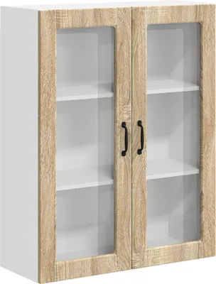 Produktbild von Wandglas-Schrank LUCCA Sonoma-Eiche 80 x 31 x 100 cm