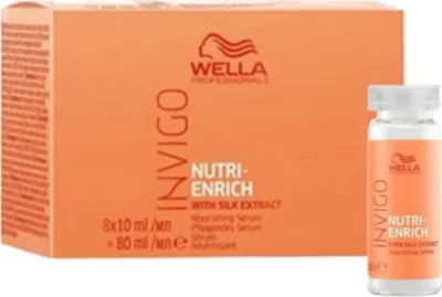 Obrázek produktu pro Wella Invigo Nutri Enrich Nourishing, Vlasové sérum, 10 ml, Ženy, Suché vlasy, Vyživující, Změkčující, Láhev
