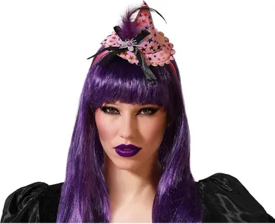 Image de Bandeau chapeau sorcière Halloween
