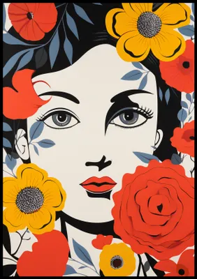Immagine prodotto di Poster 70x100cm Aura floreale