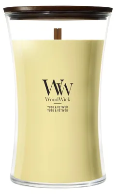 Obrázok produktu pre WoodWick Yuzu & Vetiver, Valec, Žltá, Yuzu, Vetiver, 1 kusov