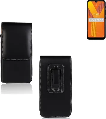 Produktbild von K-S-Trade Gürteltasche für Wiko Y62 Schutz Hülle Handy Hülle mit Magnetverschluss Holster in schwarz