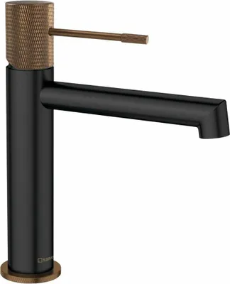 Produktbild von Sapho Solaria Waschtischarmatur, Schwarz/Kupfer matt