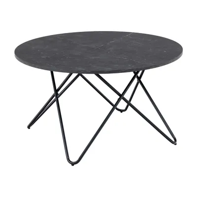 Obrázok produktu pre Konferenčný stolík Smuk Ø 80 cm Sabrina mramor čierny