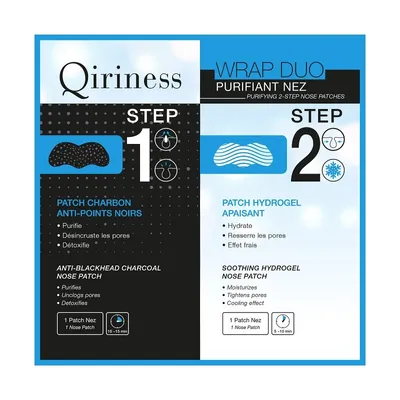 Obrázek produktu pro Qiriness Maska w płachcie do dwuetapowego zabiegu oczyszczania skóry okolicy nosa