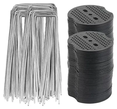 Produktbild von Gartenstifte, verzinkter Stahl, U-förmiges Design, Gemischt 40 Stück