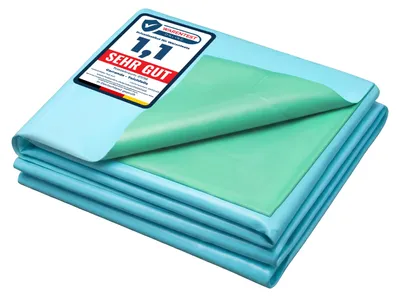 Produktbild von Teichbau UV Stabilisiert Folie Gartenteich Fischteich Bachlauf GD-0223 (8x1 m Blau-Grün)