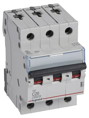 Zdjęcie produktu dla Legrand TX3, Miniaturowy wyłącznik, Typu C, IP20, 240 - 415 V