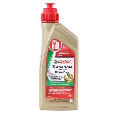 Produktbild von CASTROL Transmax Dex III Multivehicle ATF III Automatikgetriebeöl Rot 1L 154EE9 für OPEL Corsa D Schrägheck (S07) für BMW 3 Touring (E91) 3 Limousine
