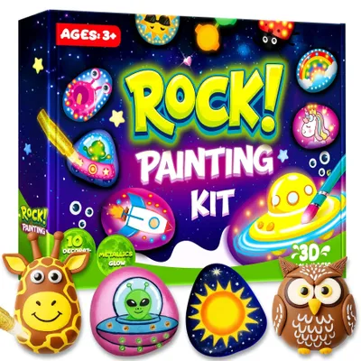 Productafbeelding van Solidchoice - Compleet Rockverf Set voor Creatieve Schilderprojecten