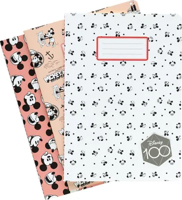 Zdjęcie produktu dla Opakowanie z 3 notatnikami a5 disney mickey 100th anniversary