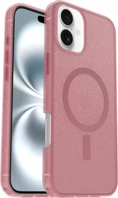 Produktbild von OtterBox Symmetry Series Clear Hülle für Apple iPhone 16 Plus Smartphone - Foxberry (Pink) - Sturzsicher - Polycarbonat, Thermoplastisches Elastomer, Plastik - Kann drahtlos geladen werden