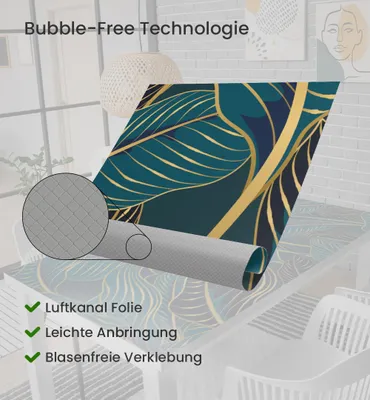 Produktbild von Tischfolie abstrakte Marmor Wellen Bubblefree selbstklebend, groesse_spieletische:78 x 118cm