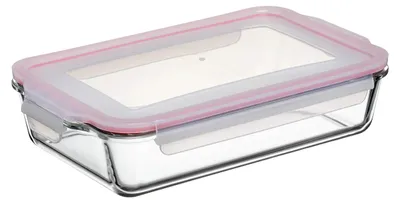 Immagine prodotto di Tatay 1161309 Contenitore Ermetico Cook&Eat In Vetro Retangolare 2,2 L Rosso
