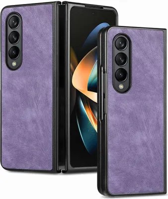Produktbild von König Design Hülle kompatibel mit Kunstleder Handyhülle - Handy Case Lila