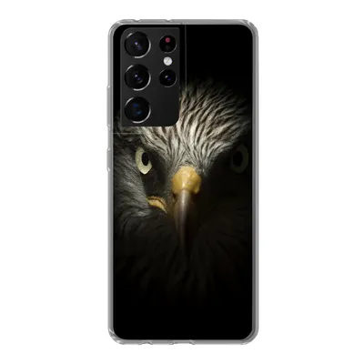 Produktbild von MuchoWow® Handyhülle Schutzhülle Hülle für Samsung Galaxy S21 Ultra Vogel - Adler - Raubvögel - Auge - Schnabel - Licht Silikon Softcase Handy Hülle - Mobiltelefon