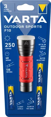 Produktbild von Varta 17627101421, Taschenlampe, Schwarz, Rot, Aluminium, IPX4, LED, 1 Lampen